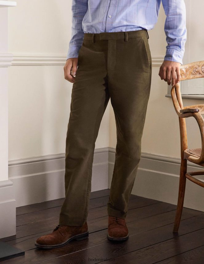 Olive Green Clothing Lothbury Moleskin Trousers Boden Men L466L63605