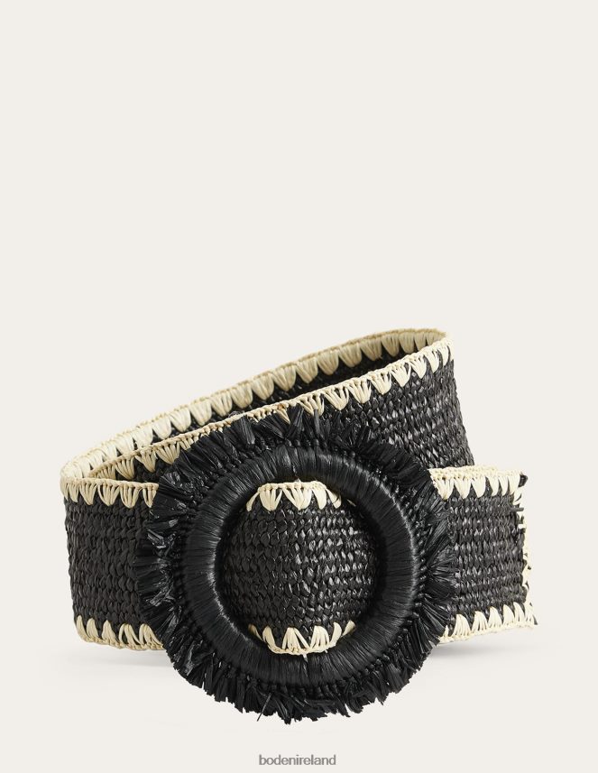 Black Accessory Raffia Belt Boden Women L466L62385