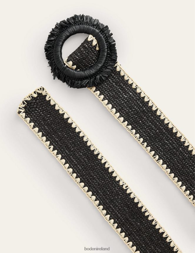 Black Accessory Raffia Belt Boden Women L466L62385
