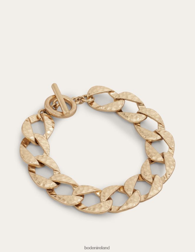 Gold Accessory Hammered Flat Chain Bracelet Boden Women L466L62359