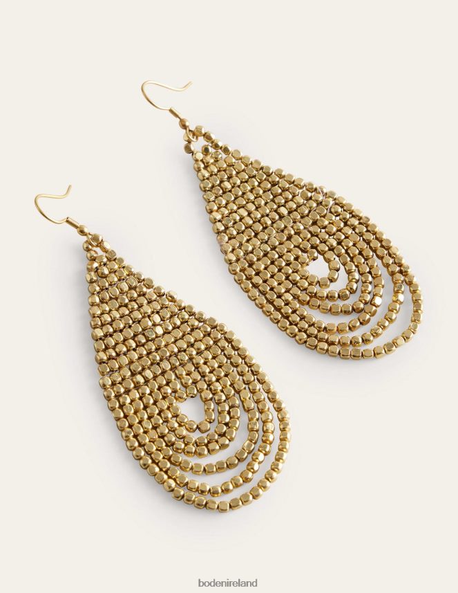 Gold Accessory Bead Layer Earrings Boden Women L466L62367