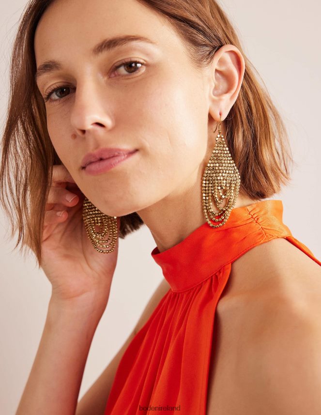 Gold Accessory Bead Layer Earrings Boden Women L466L62367