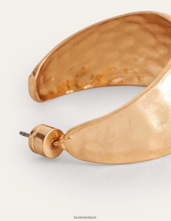 Gold Accessory Hammered Hoop Earrings Boden Women L466L62364