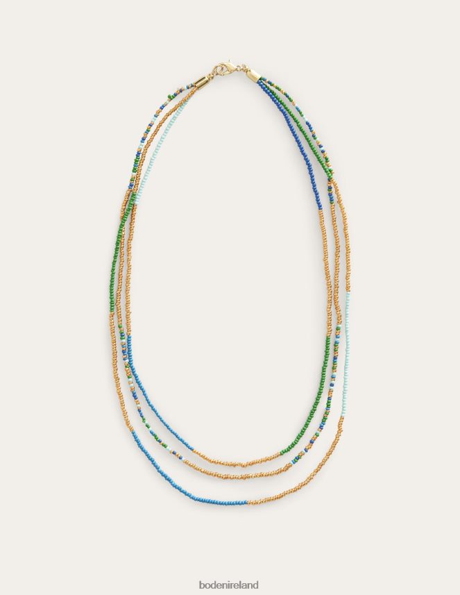Blue Multi Accessory Beaded Necklace Boden Women L466L62333