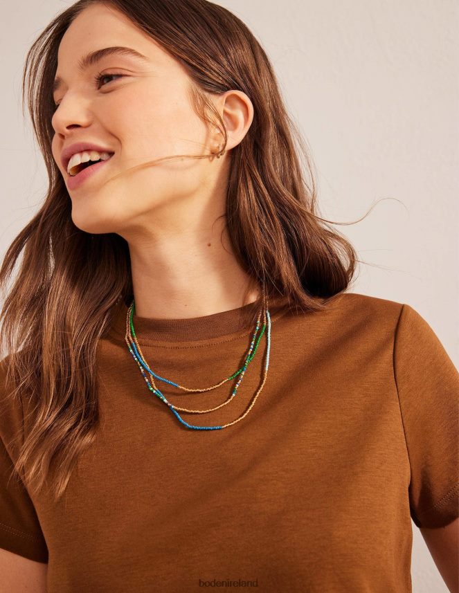 Blue Multi Accessory Beaded Necklace Boden Women L466L62333