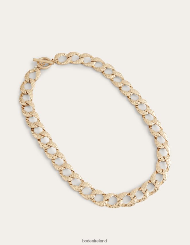 Gold Accessory Hammered Chain Necklace Boden Women L466L6733