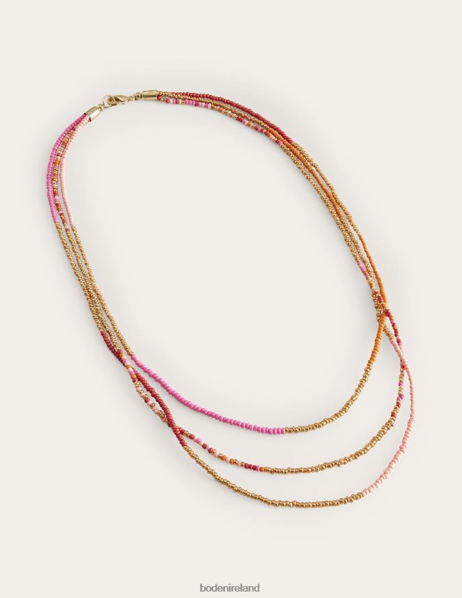 Pink Multi Accessory Beaded Necklace Boden Women L466L6736