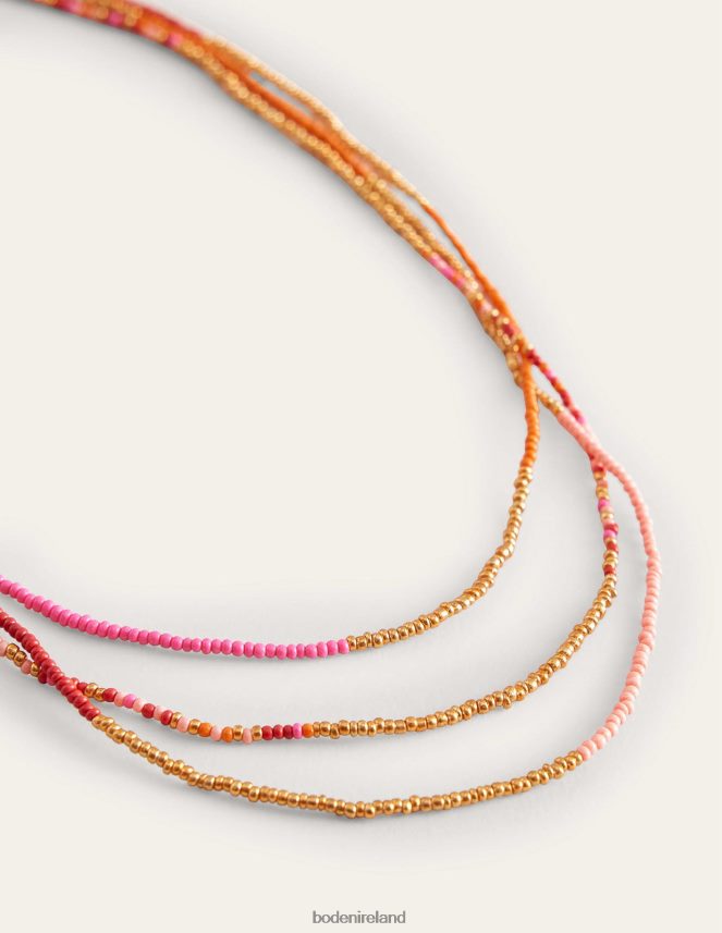 Pink Multi Accessory Beaded Necklace Boden Women L466L6736