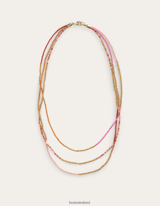 Pink Multi Accessory Beaded Necklace Boden Women L466L6736