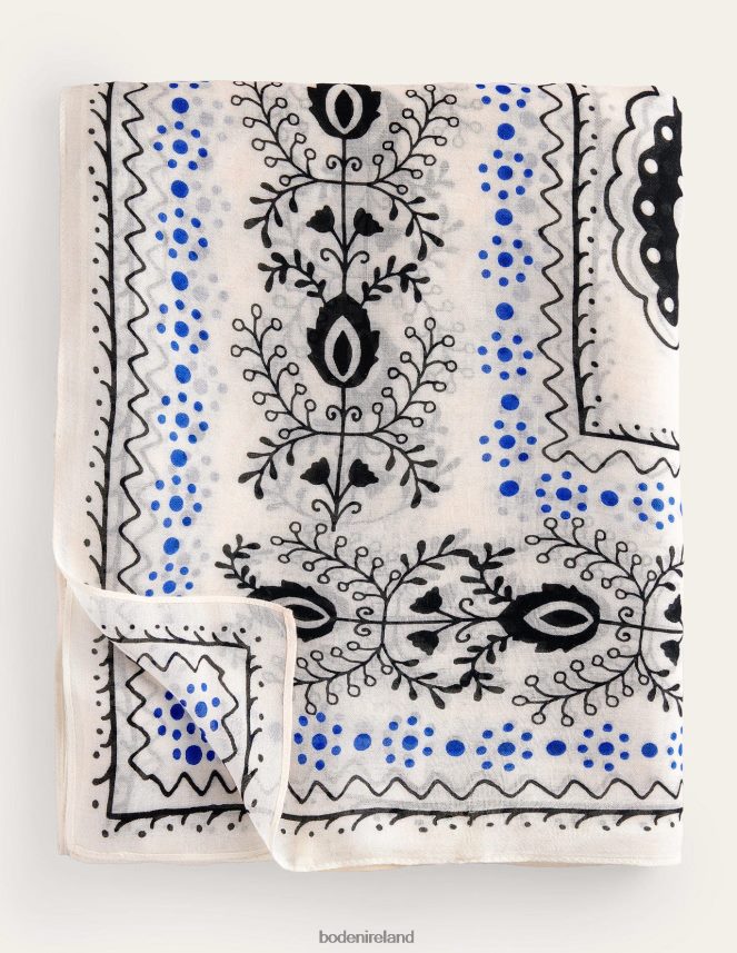 Ivory & Milos Bloom Accessory Printed Sarong Scarf Boden Women L466L62322