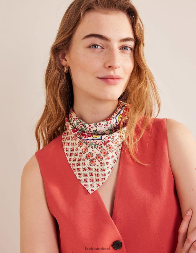 Multi & Vine Terrace Accessory Silk Scarf Boden Women L466L62366