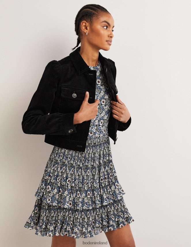 Black Clothing Cropped Cord Jacket Boden Women L466L61918