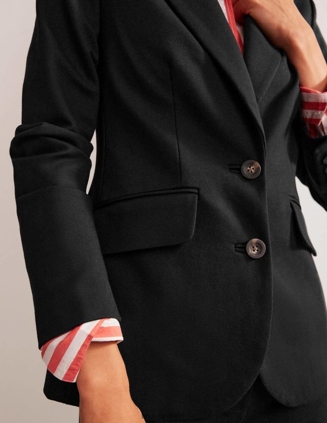 Black Clothing The Marylebone Jersey Blazer Boden Women L466L6670