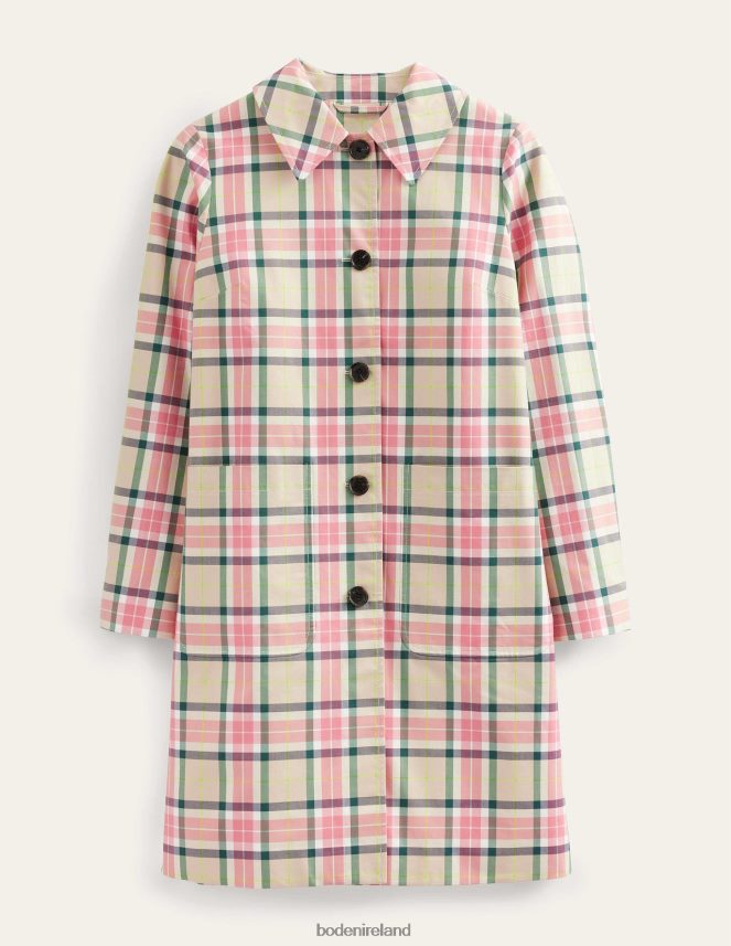 Check Clothing Collared Check Cotton Coat Boden Women L466L61216