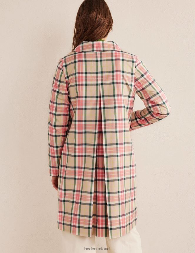 Check Clothing Collared Check Cotton Coat Boden Women L466L61216