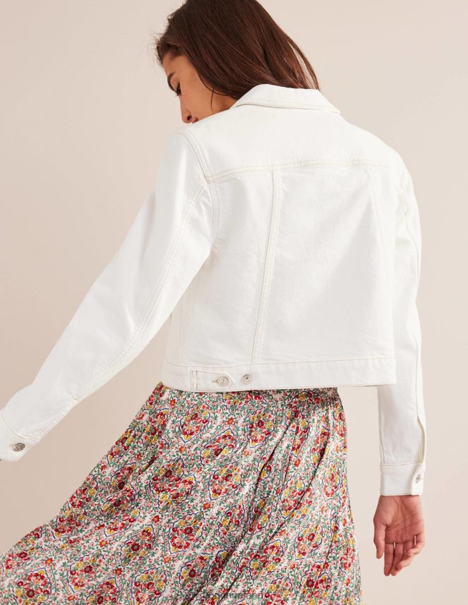 Ecru Clothing Rigid Denim Jacket Boden Women L466L6668