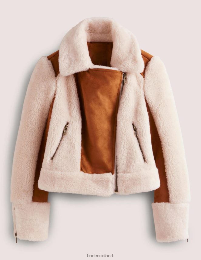 Hazel Shearling Clothing Faux Shearling Biker Jacket Boden Women L466L61968