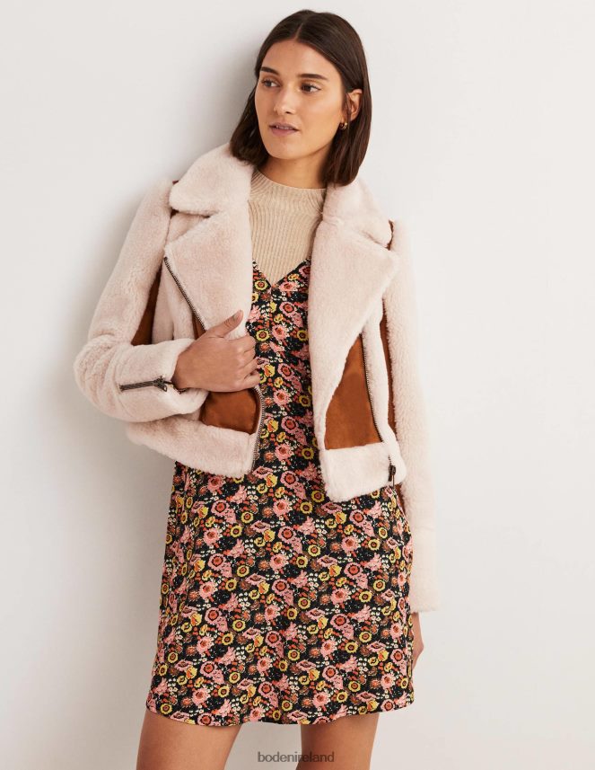 Hazel Shearling Clothing Faux Shearling Biker Jacket Boden Women L466L61968