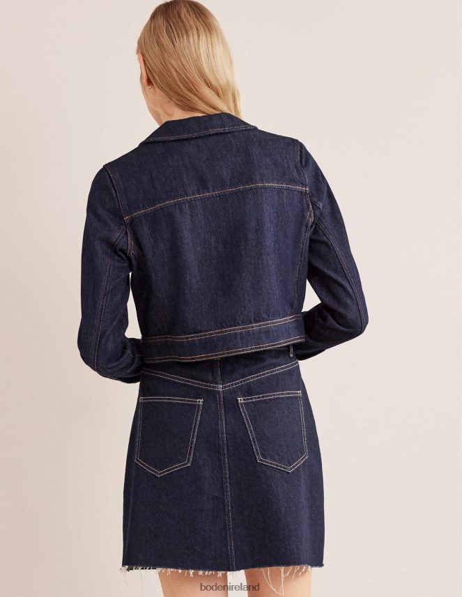 Indigo Clothing Cropped Casual Cotton Jacket Boden Women L466L61379