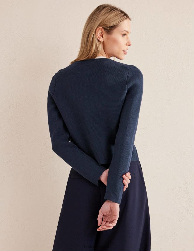 Navy Clothing Holly Cropped Knitted Jacket Boden Women L466L62479