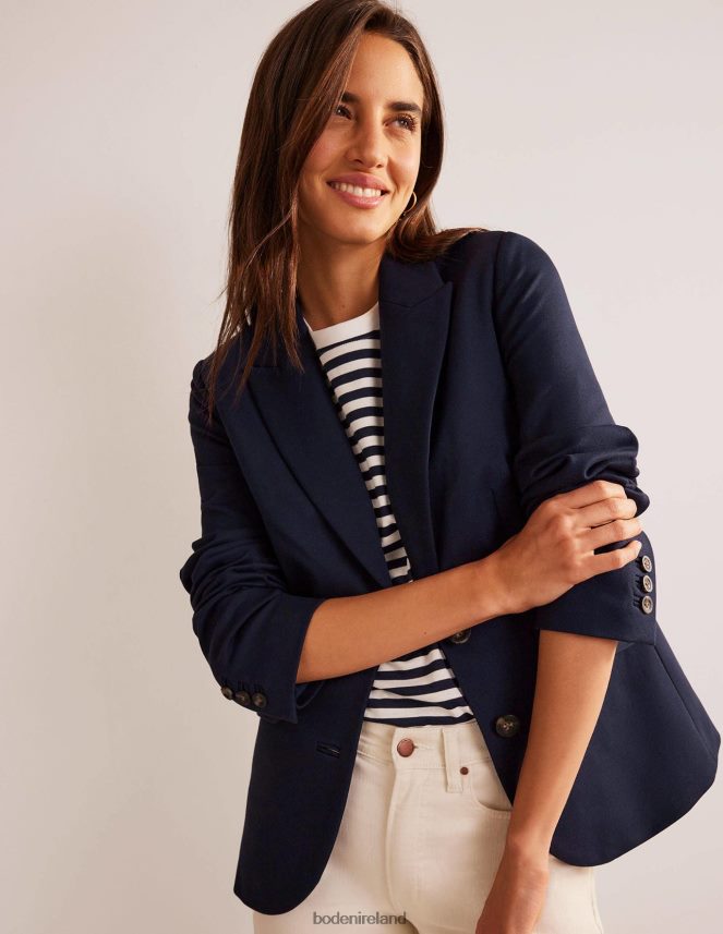 Navy Clothing The Marylebone Jersey Blazer Boden Women L466L6671