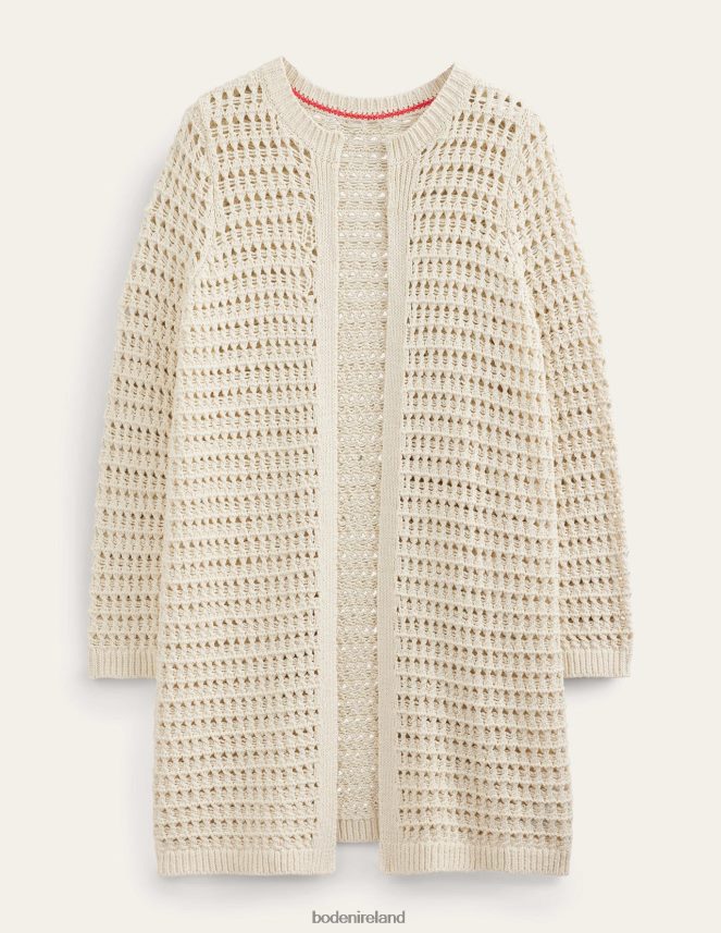 Warm Ivory Clothing Crochet Coatigan Boden Women L466L61879