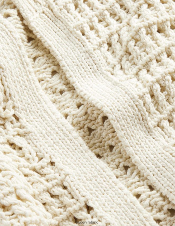 Warm Ivory Clothing Crochet Coatigan Boden Women L466L61879