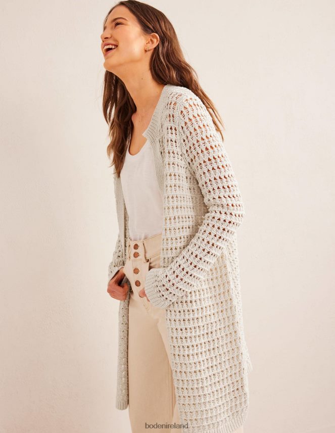 Warm Ivory Clothing Crochet Coatigan Boden Women L466L61879