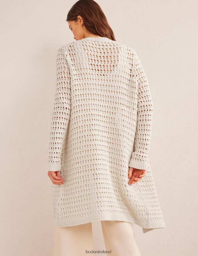 Warm Ivory Clothing Crochet Coatigan Boden Women L466L61879