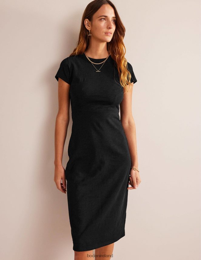 Black Clothing Jersey Column Midi Dress Boden Women L466L62247