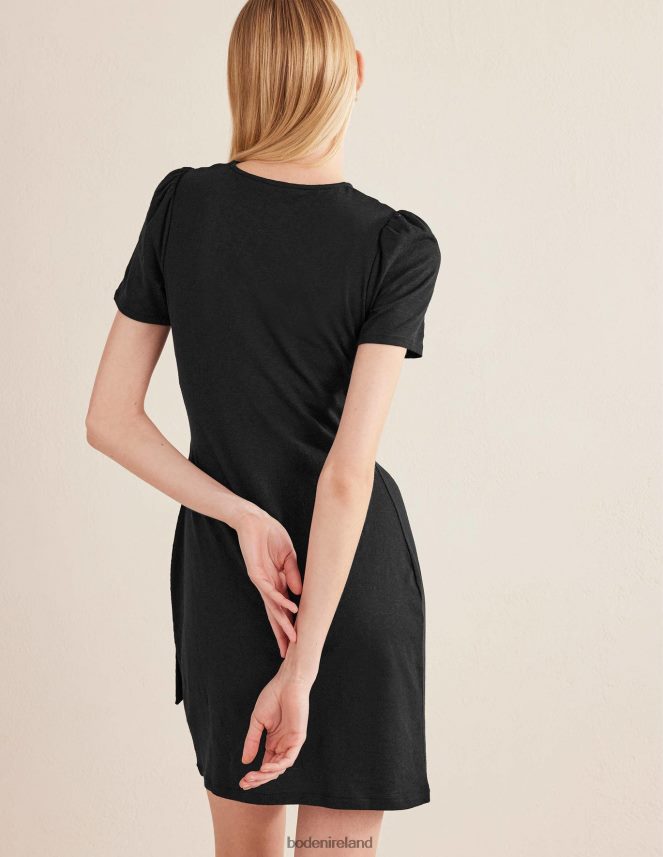 Black Clothing Knot Front Jersey Dress Boden Women L466L62587