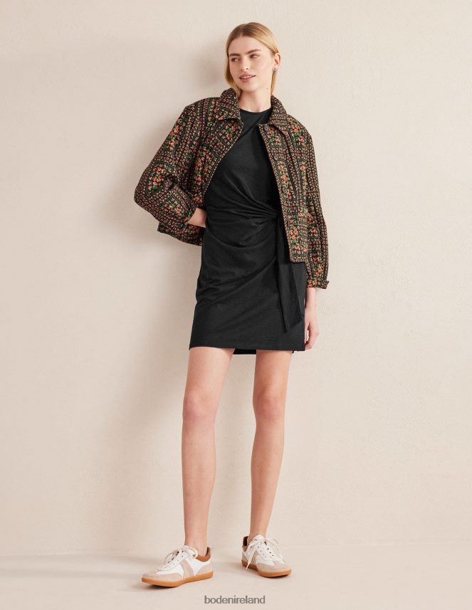 Black Clothing Knot Front Jersey Dress Boden Women L466L62587