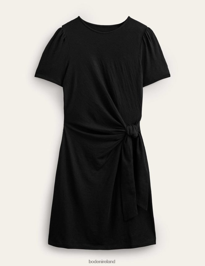 Black Clothing Knot Front Jersey Dress Boden Women L466L62587