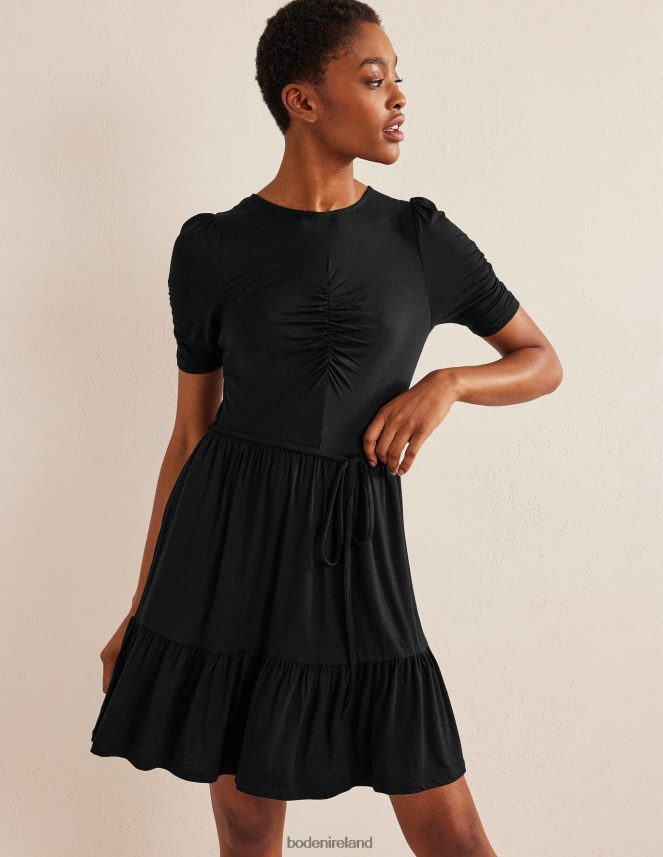 Black Clothing Ruched Bust Jersey Mini Dress Boden Women L466L61829