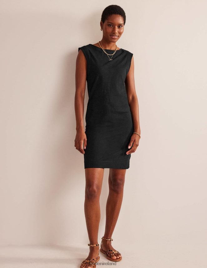 Black Clothing Sleeveless Jersey Shift Dress Boden Women L466L635