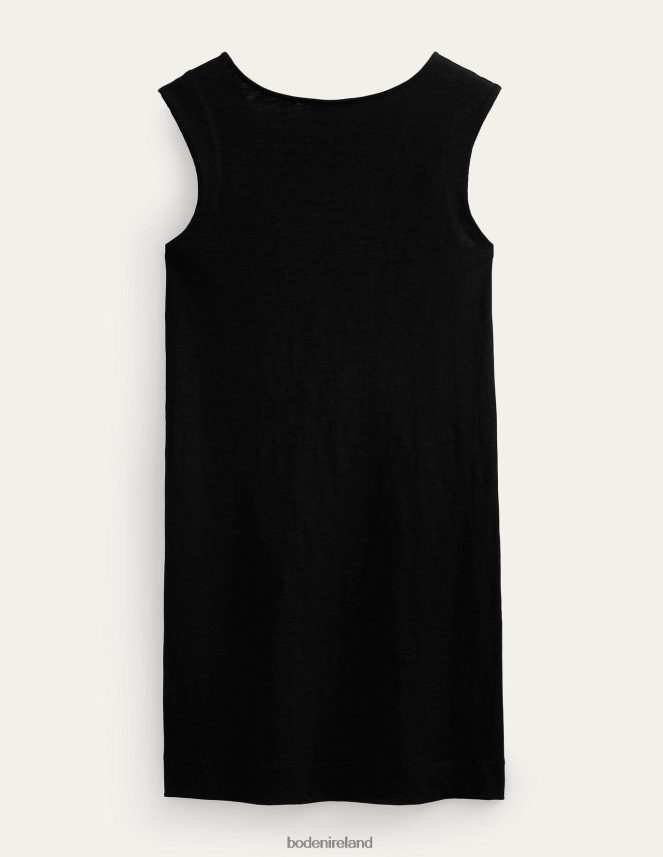 Black Clothing Sleeveless Jersey Shift Dress Boden Women L466L635