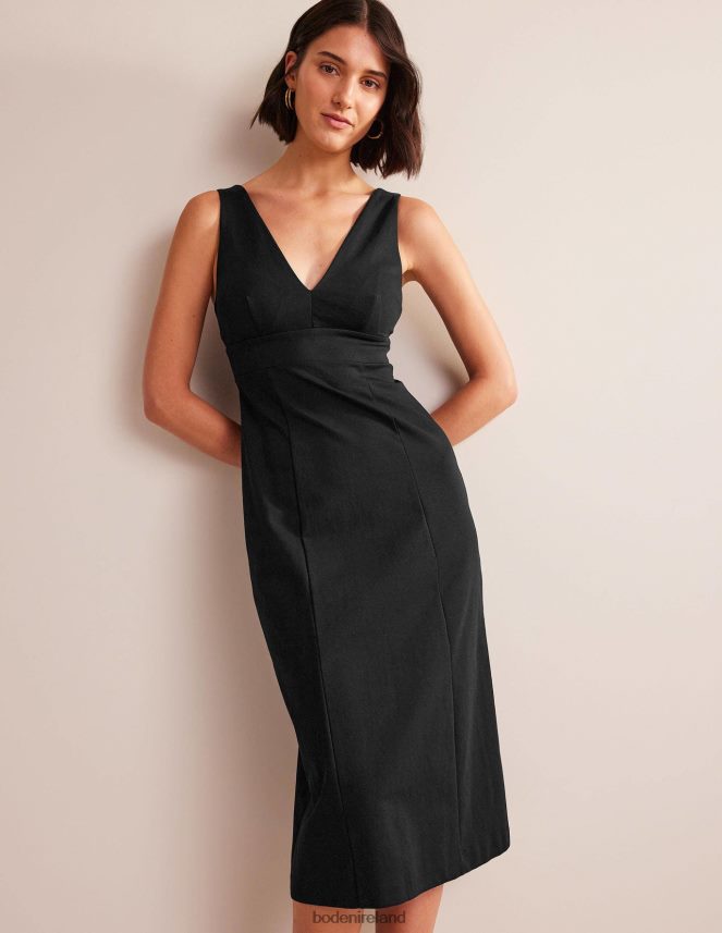 Black Clothing Strappy Back Jersey Midi Dress Boden Women L466L61338