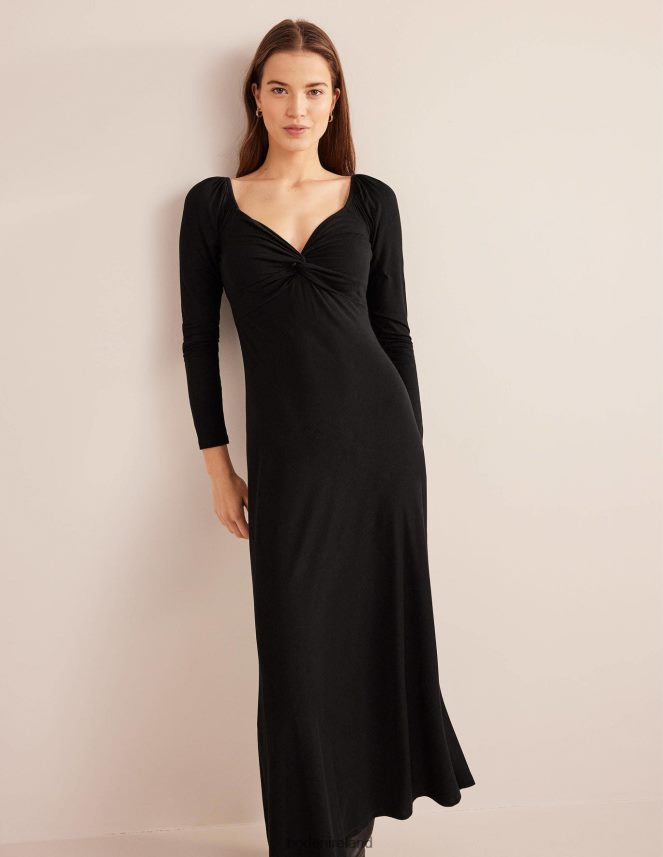 Black Clothing Sweetheart Jersey Midi Dress Boden Women L466L61712
