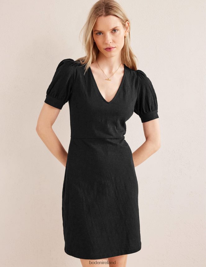 Black Clothing V-Neck Jersey Mini Dress Boden Women L466L61432