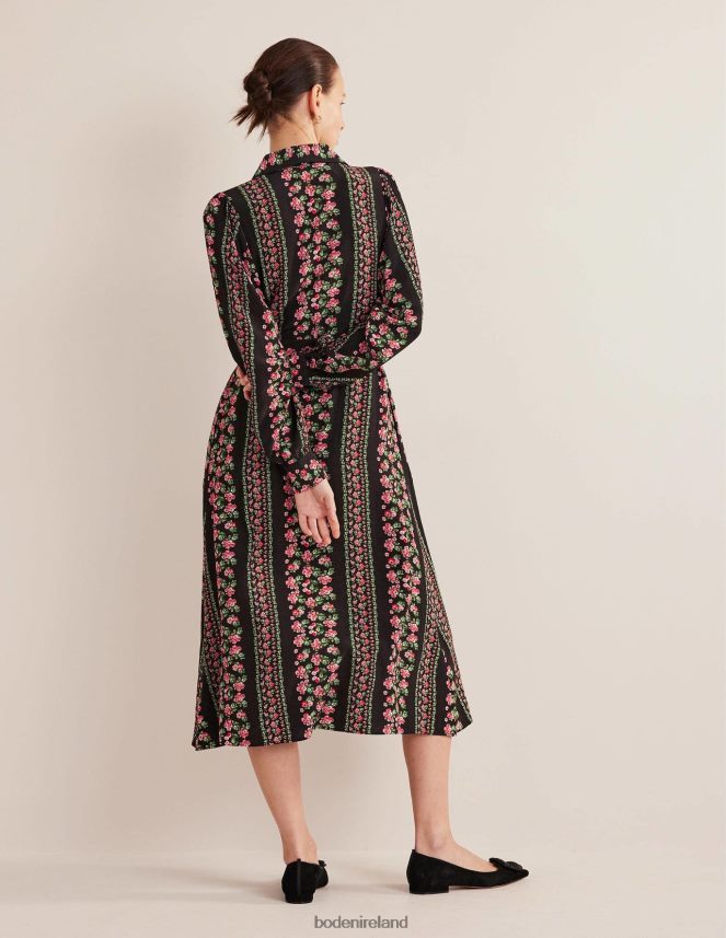 Black Diamond Rose Clothing Midi Shirt Dress Boden Women L466L62550