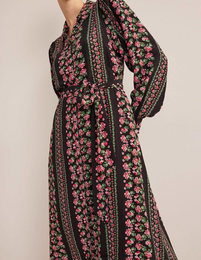 Black Diamond Rose Clothing Midi Shirt Dress Boden Women L466L62550