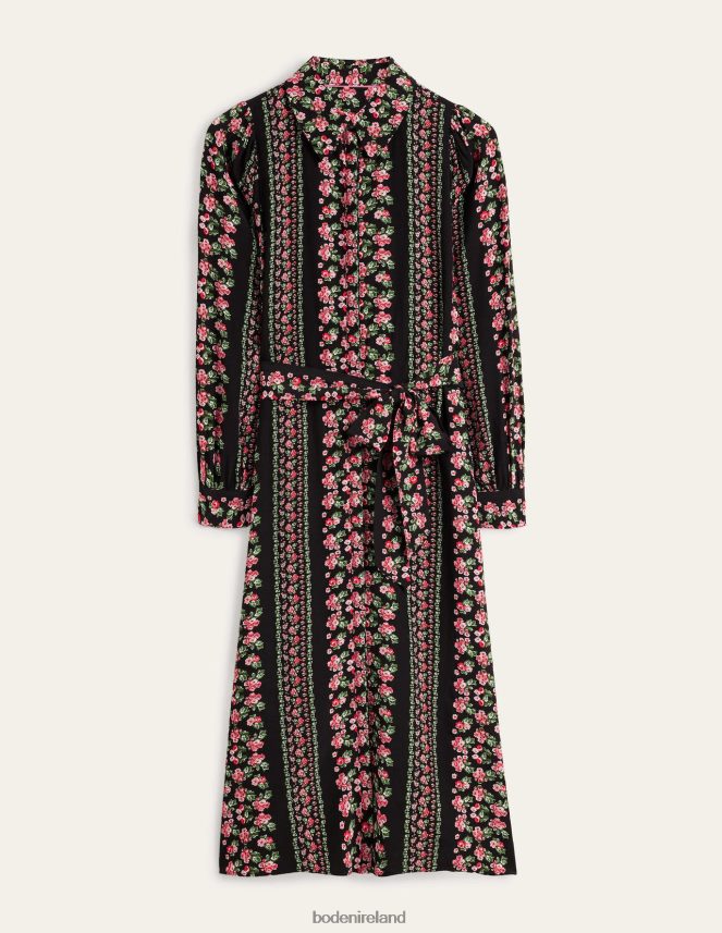 Black Diamond Rose Clothing Midi Shirt Dress Boden Women L466L62550