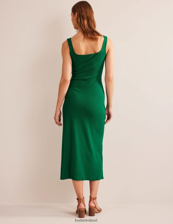 Bright Emerald Clothing Strappy Rib Jersey Maxi Dress Boden Women L466L62164