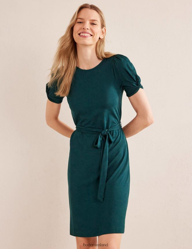 Emerald Night Clothing Knot Detail Jersey Mini Dress Boden Women L466L62176