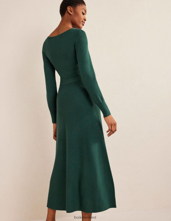 Emerald Night Clothing Sweetheart Midi Knitted Dress Boden Women L466L61258