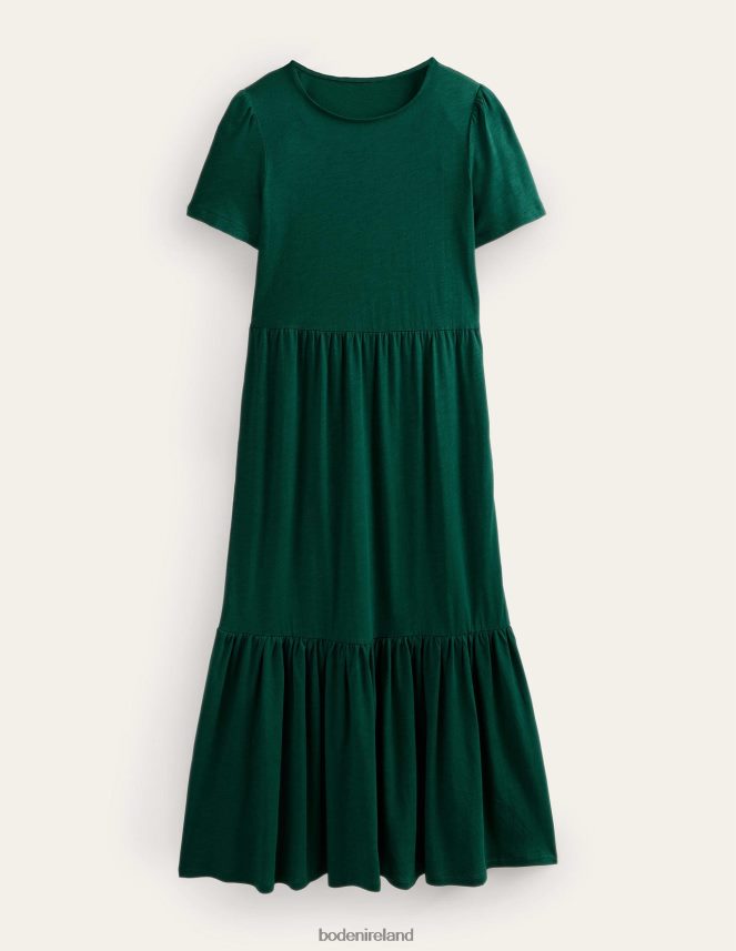 Emerald Night Clothing Tiered Easy Jersey Midi Dress Boden Women L466L62224