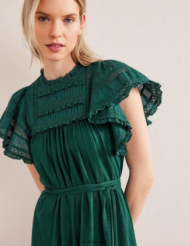 Emerald Night Clothing Trim Detail Jersey Mini Dress Boden Women L466L61176