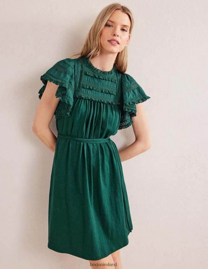 Emerald Night Clothing Trim Detail Jersey Mini Dress Boden Women L466L61176