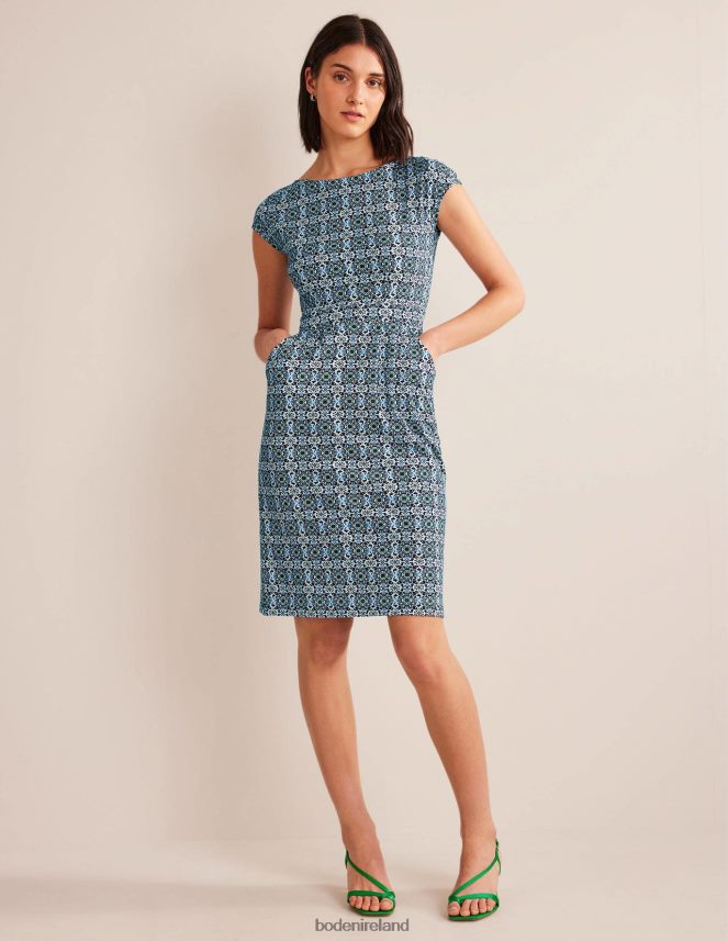 French Navy & Opulent Pome Clothing Florrie Jersey Dress Boden Women L466L61278