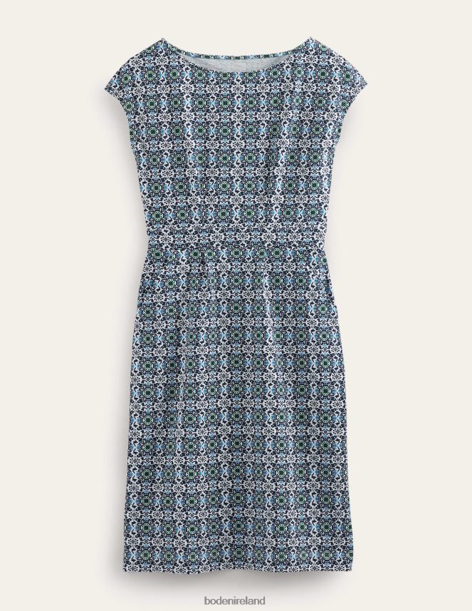 French Navy & Opulent Pome Clothing Florrie Jersey Dress Boden Women L466L61278